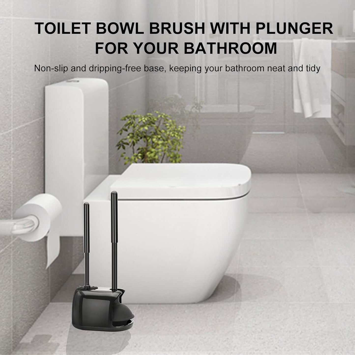 2 in 1 Toilet Cleaning Tool Set