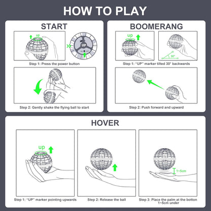 Air Spin Flying Ball Toy