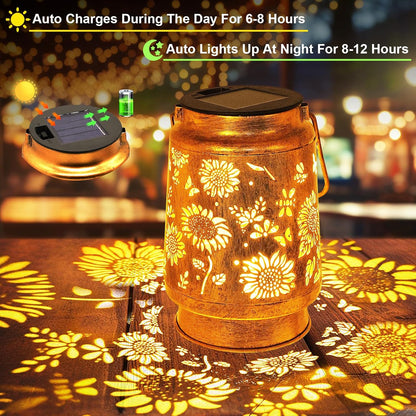Decorative Solar Garden Light with Hook
