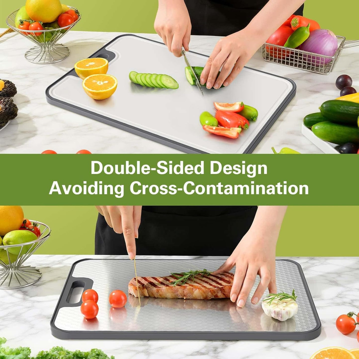 Double Sided Kitchen Cutting Board