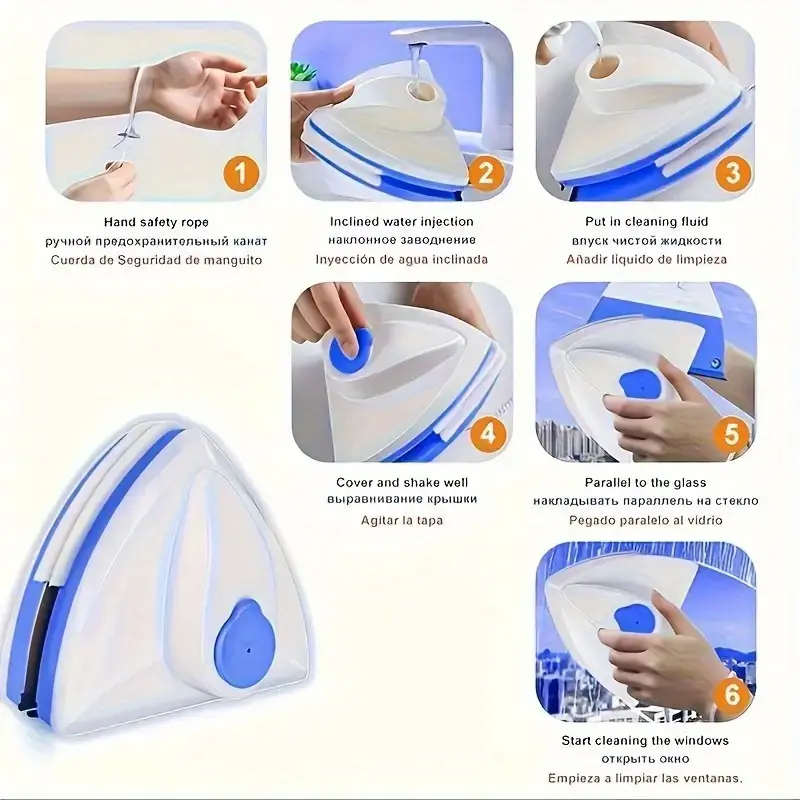Ergonomic Magnetic Window Cleaner