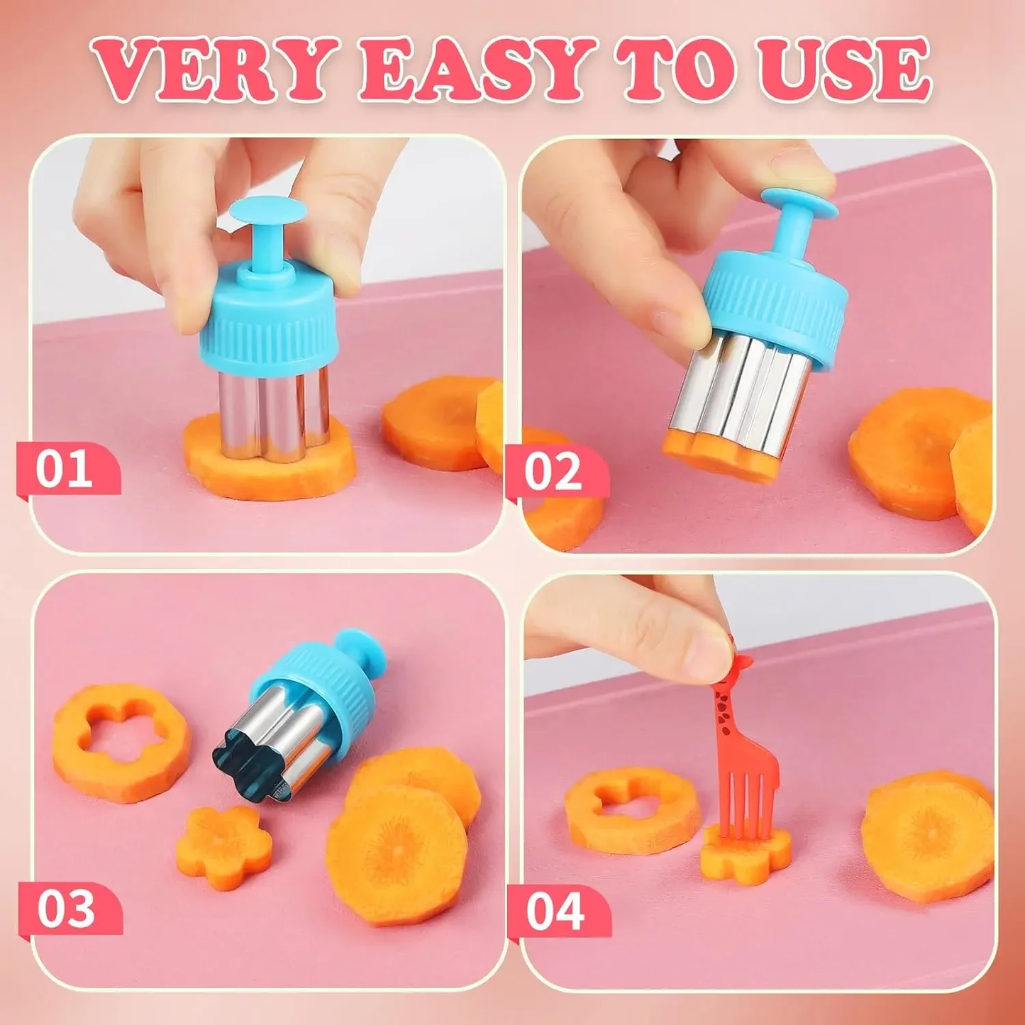 Kids Bento Box Vegetable Cutter Set