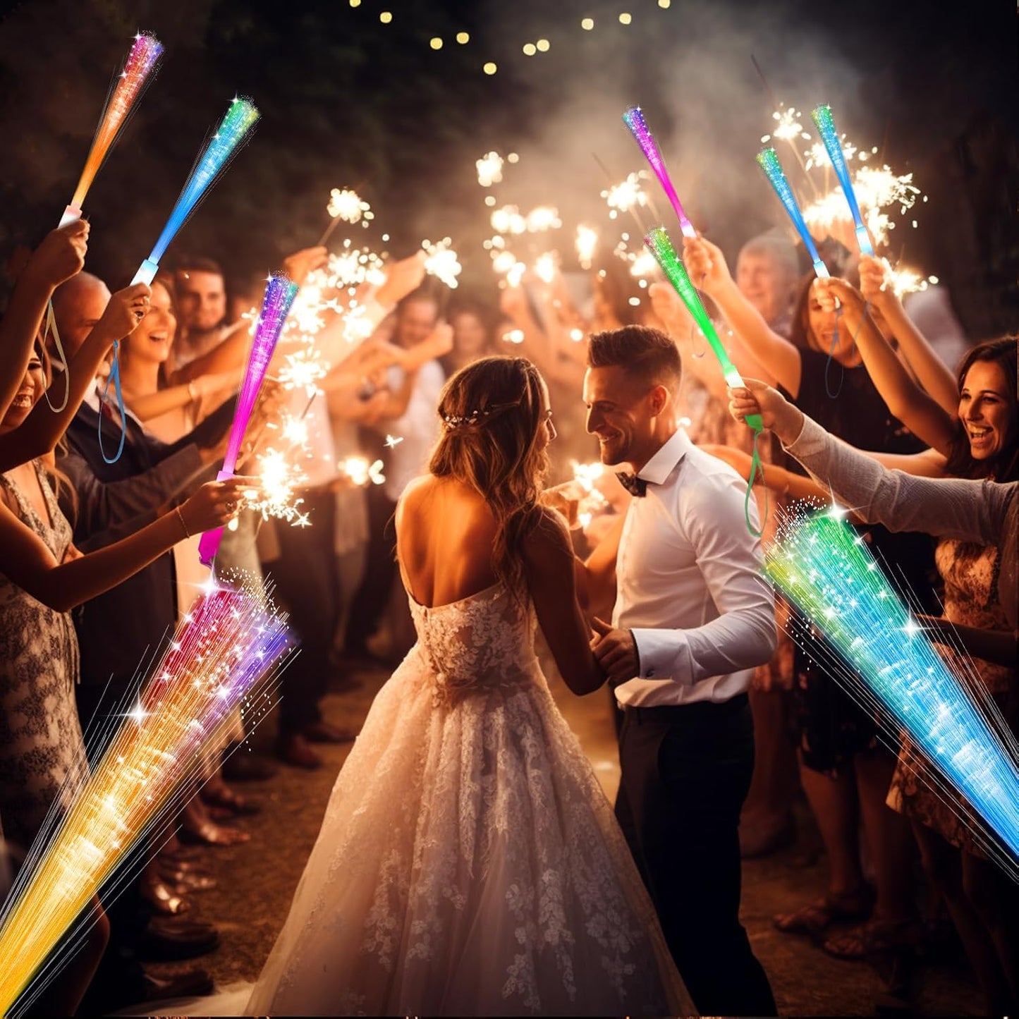 Light Up Fiber Optic Party Sticks