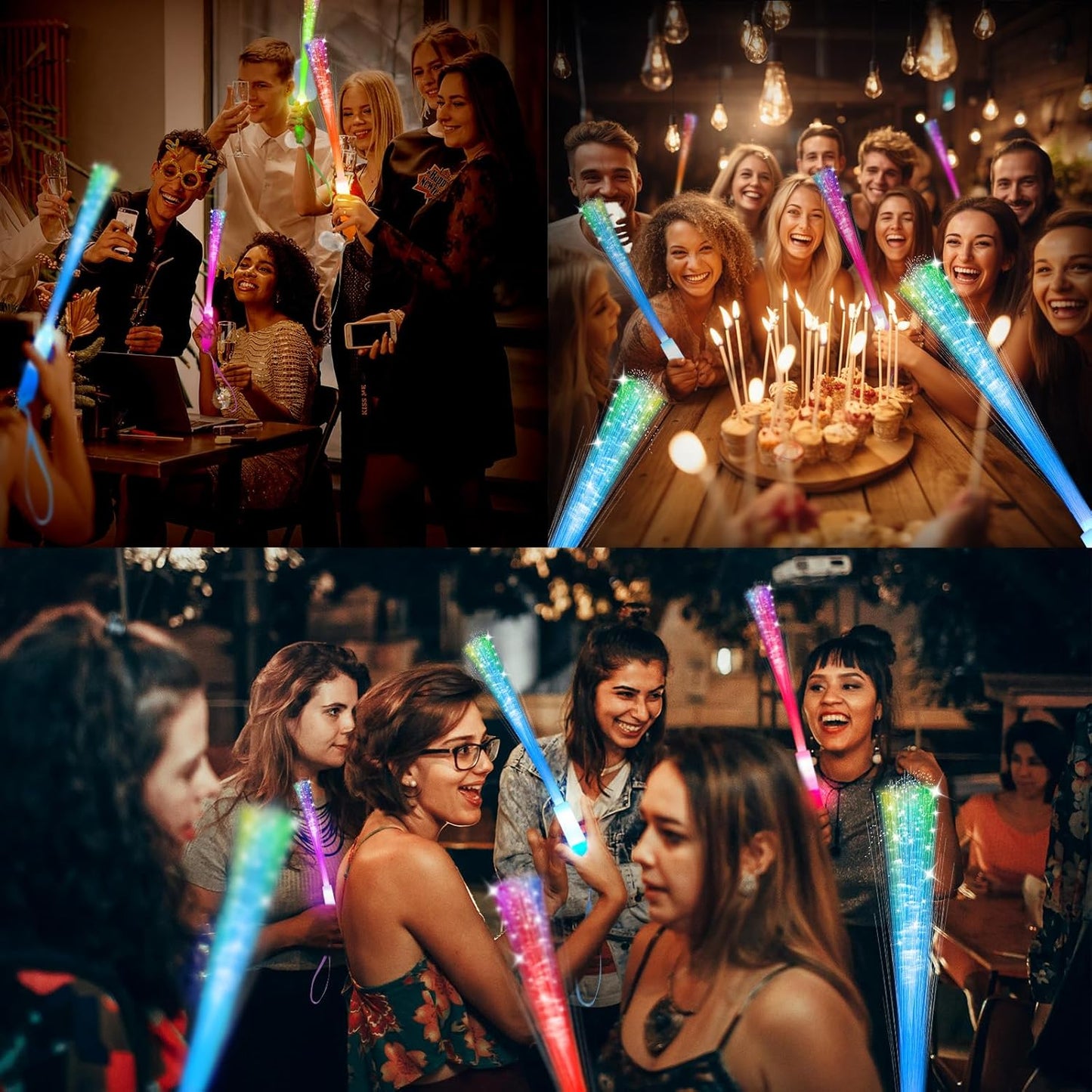 Light Up Fiber Optic Party Sticks