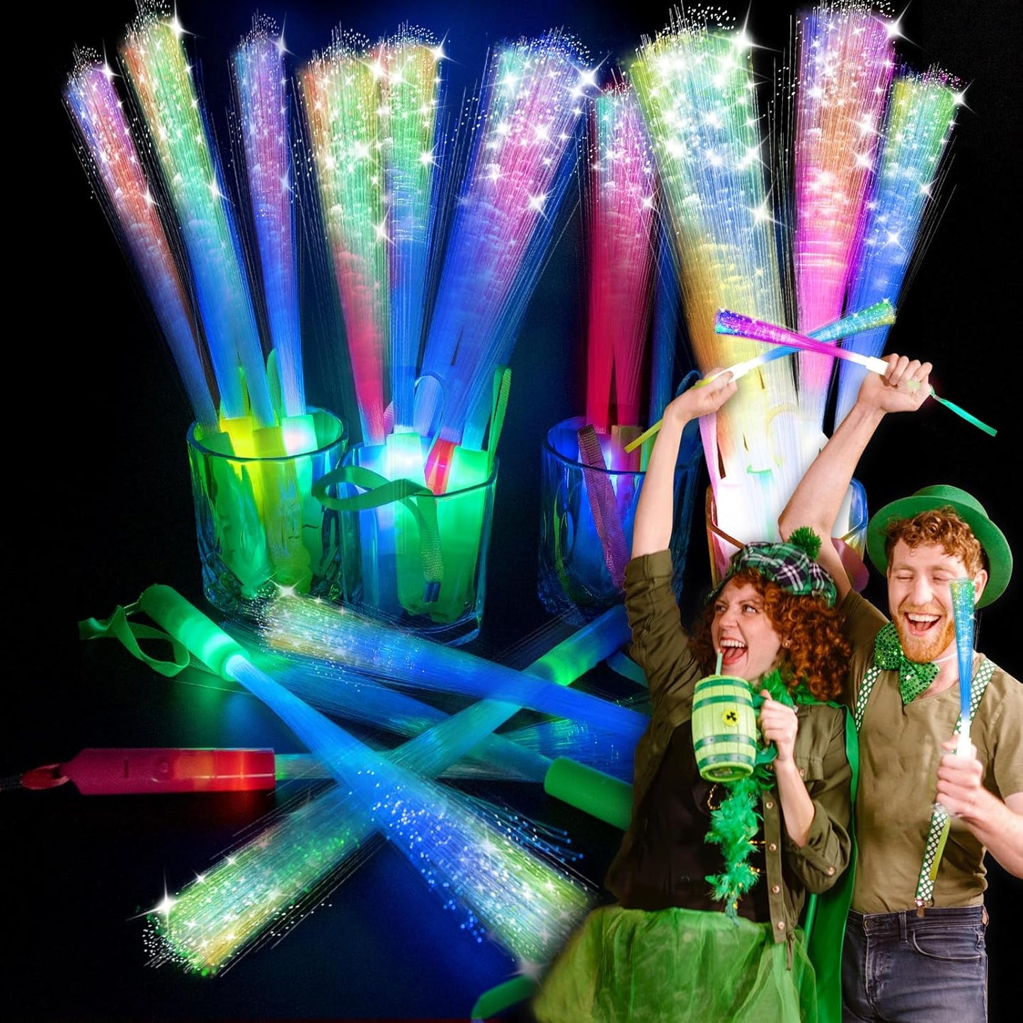 Light Up Fiber Optic Party Sticks