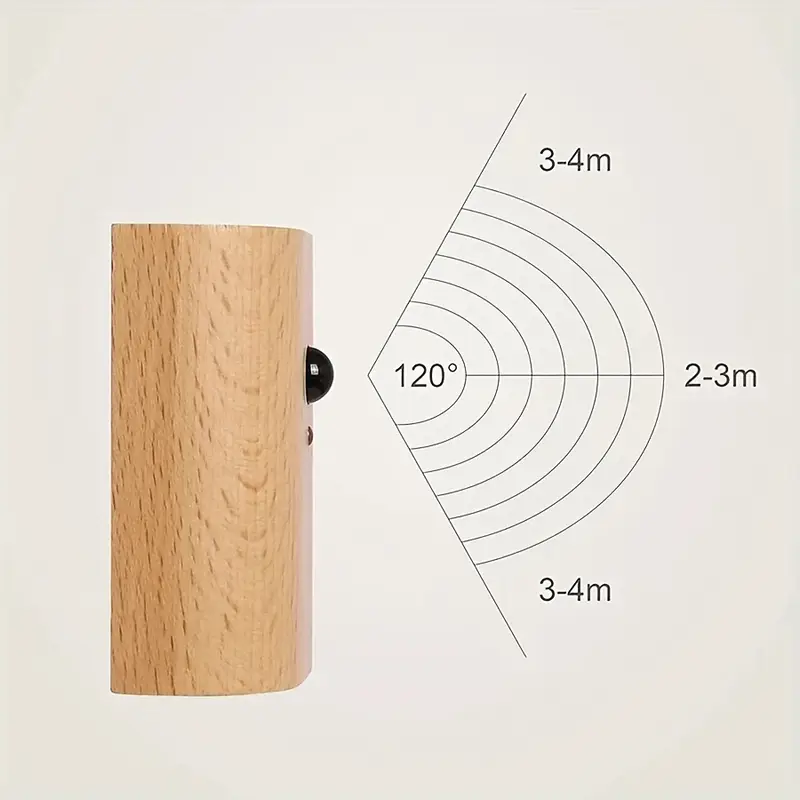 Moon Glow Wooden Wall Lamp