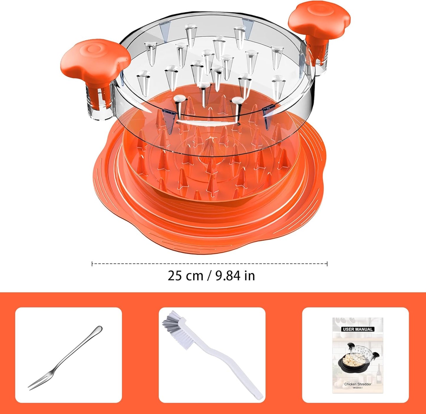 Quick Twist Chicken Shredding Tool