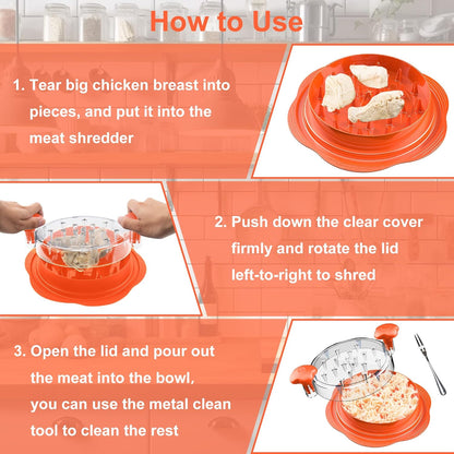 Quick Twist Chicken Shredding Tool