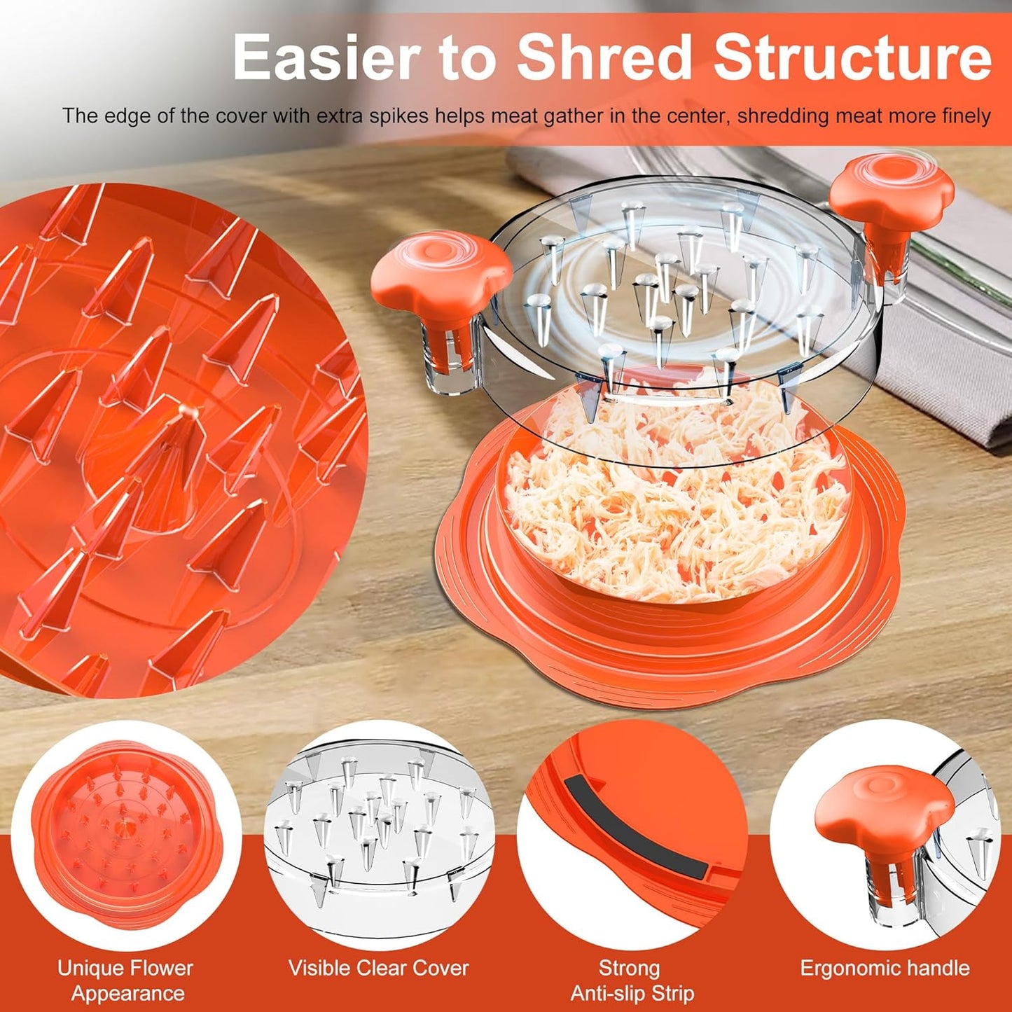 Quick Twist Chicken Shredding Tool