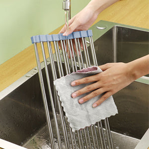Roll Out Over Sink Drying Rack