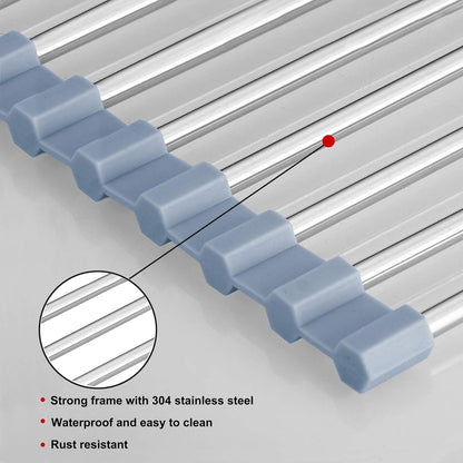 Roll Out Over Sink Drying Rack