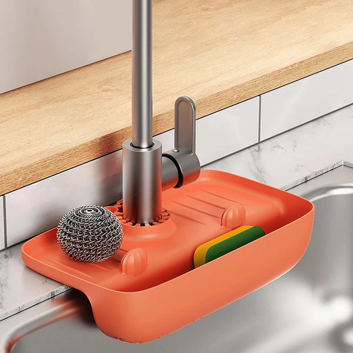 Silicone Sink Splash Proof Drain Rack